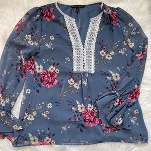 NWOT WHBM Floral Tunic Blouse Size 6